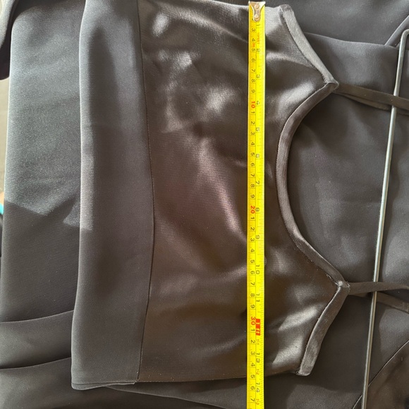 Laura Ashley 90s VTG black satin silky dress .US 4.Full length dress. - Picture 6 of 6